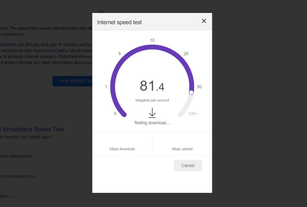 Speed Test
