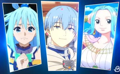 anime characters with Blue hair