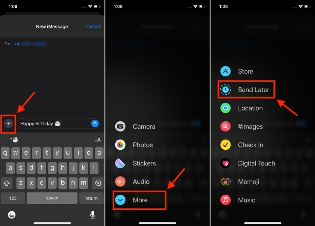 iMessage Scheduling in iOS 18