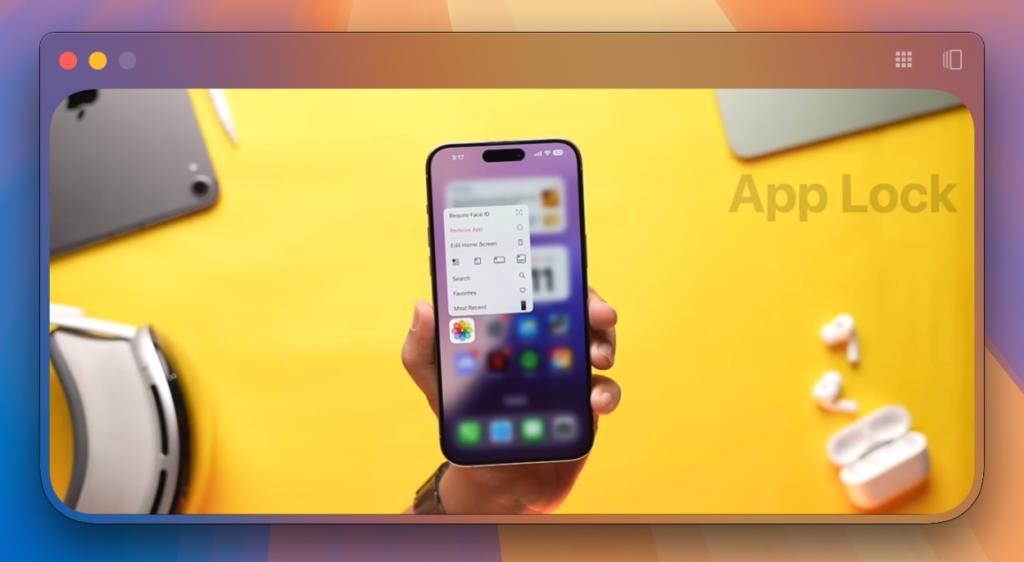 iPhone Mirroring in Landsacpe Mode
