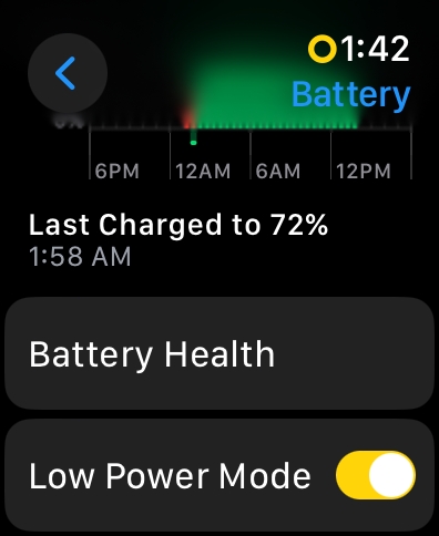 Apple Watch Low Power Mode
