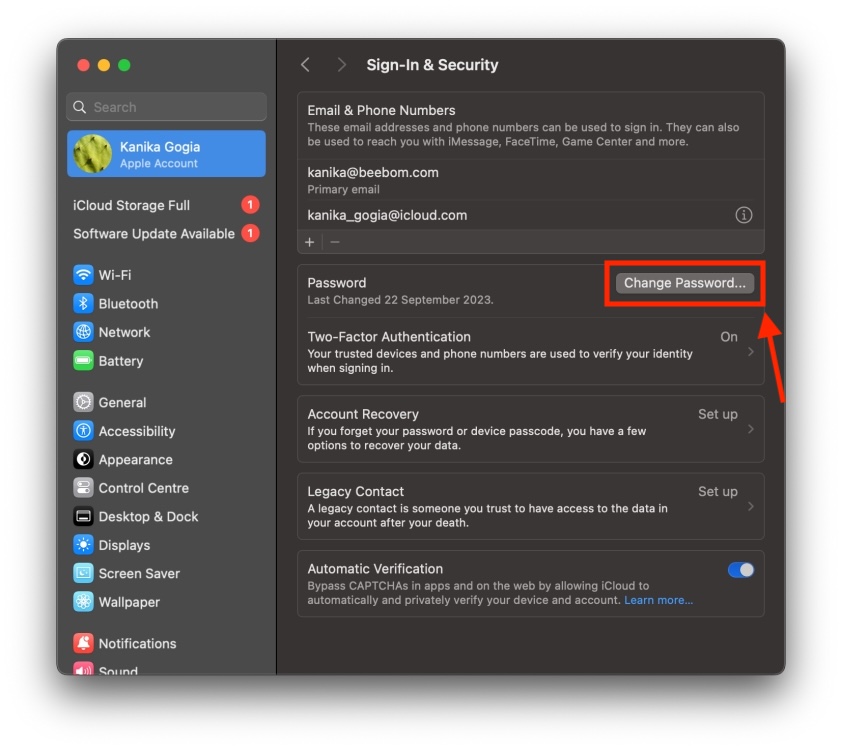 How to Change Apple ID on Mac