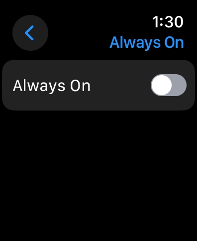 Apple Watch Low Power Mode