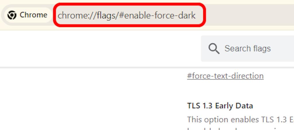 Enable Auto Dark Mode Flag on Google Chrome