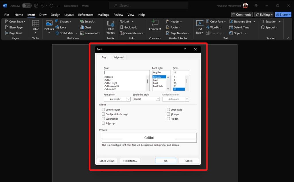 How to Change Default Font Style in Microsoft Word Beebom