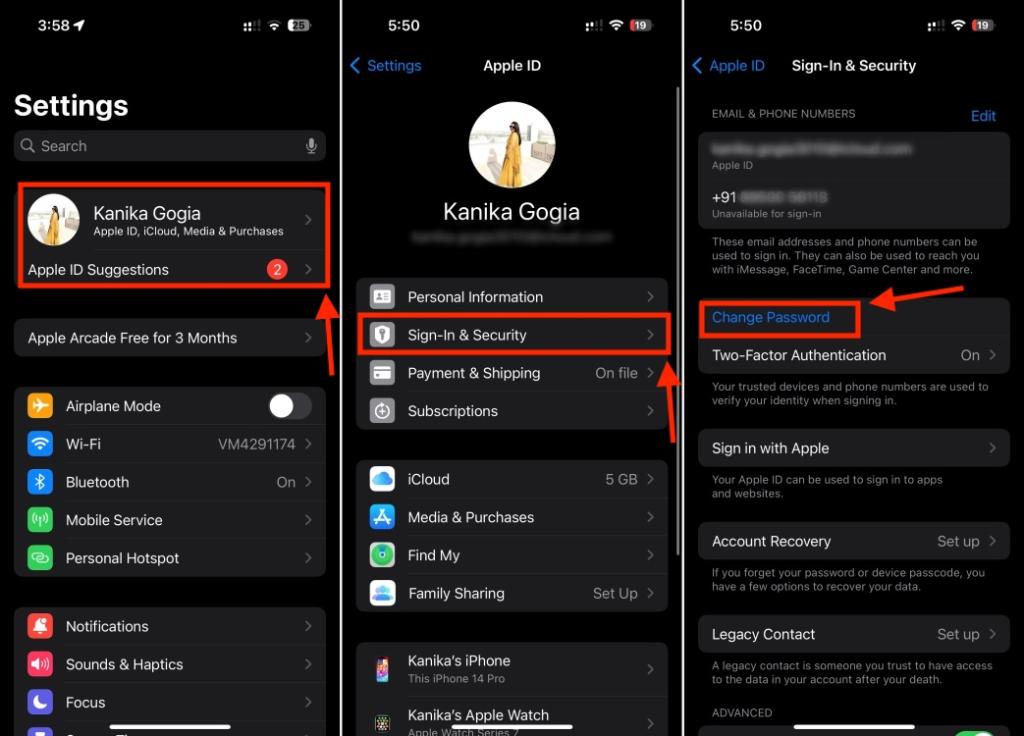 How to Change Apple ID Password on iPhone