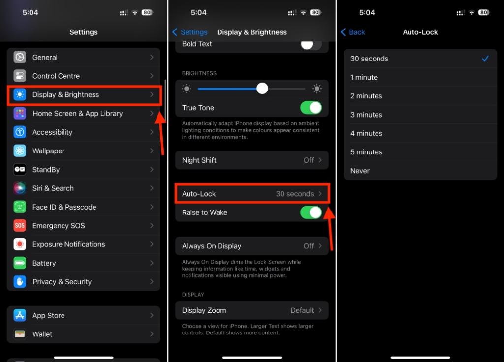 iphone screen unlock settings