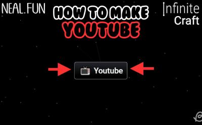 How to make YouTube in Infinite Craft