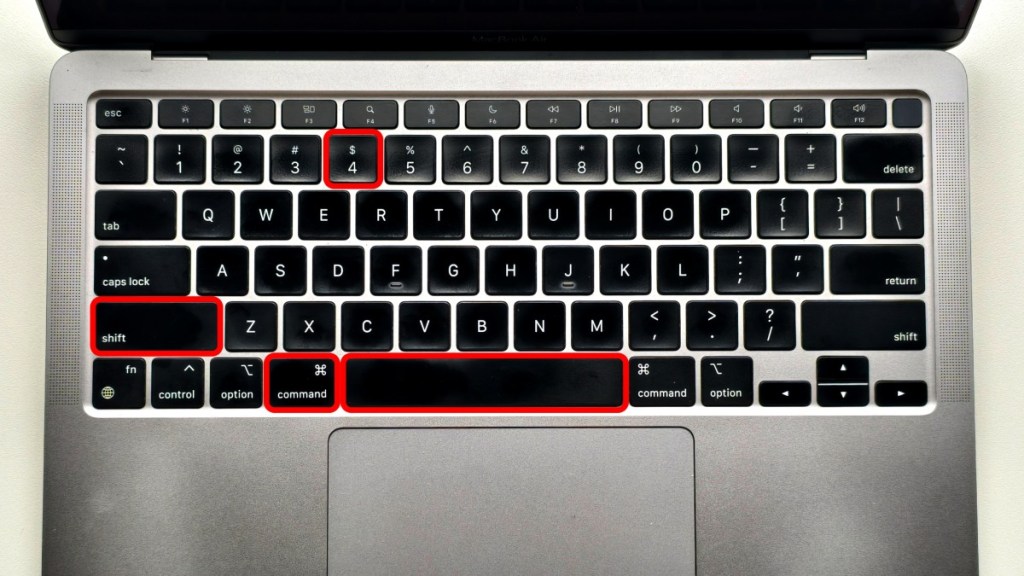 Keyboard shortcut to take window or app screenshot on MacBook