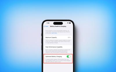 Optimized Battery charging iPhone