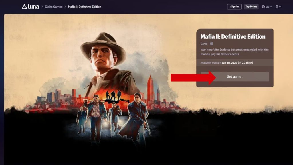 Get Mafia on Amazon Luna