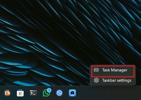 open task manager windows 11