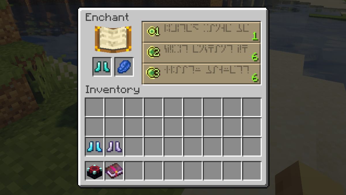 Apply Depth Strider using an Anvil using an enchanting table