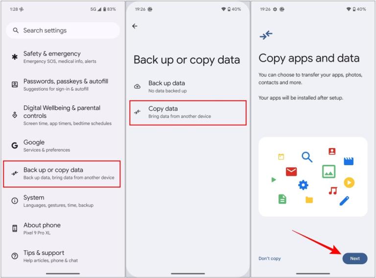 Switching to Pixel 9? Here's How to Copy Data from your Old Phone After ...