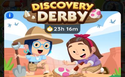 Discovery Derby August 13 Monopoly GO cover