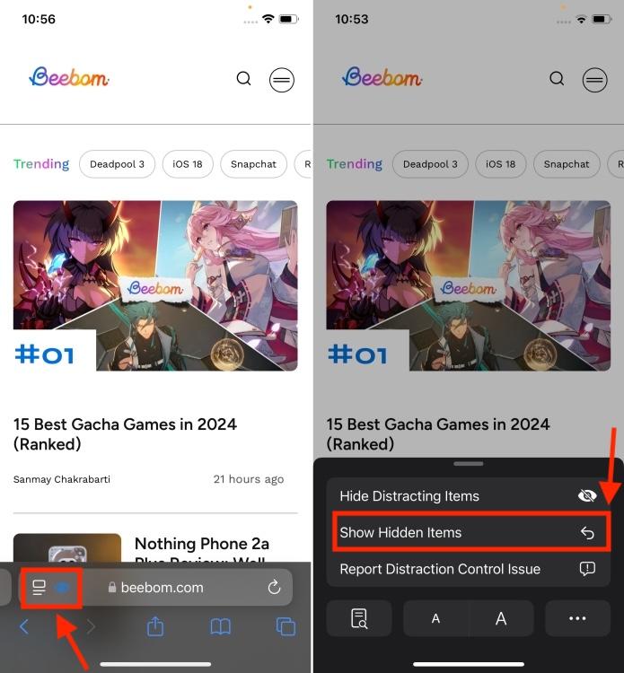 How to Hide Ads in Safari Using Distraction Control Feature in iOS 18 ...