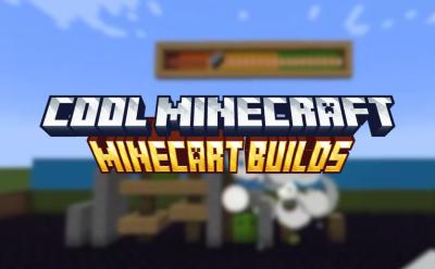 Angry Birds mini-game in Minecraft using new minecart updates
