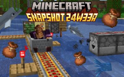 Player riding a minecart and holding a bundle in Minecraft snapshot 24w33a.