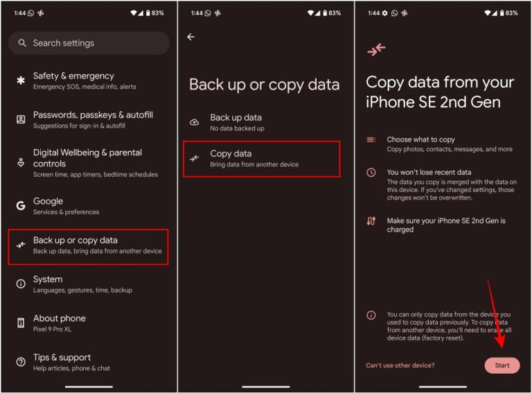 Switching to Pixel 9? Here's How to Copy Data from your Old Phone After ...