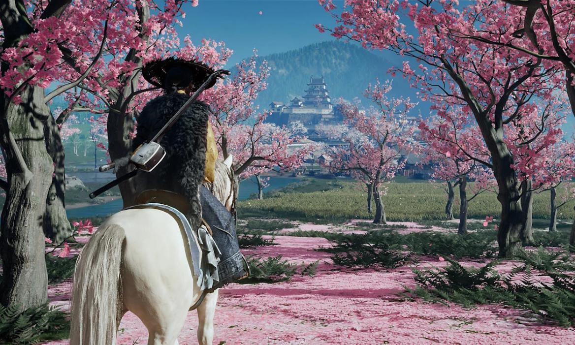 Atsu riding a horse