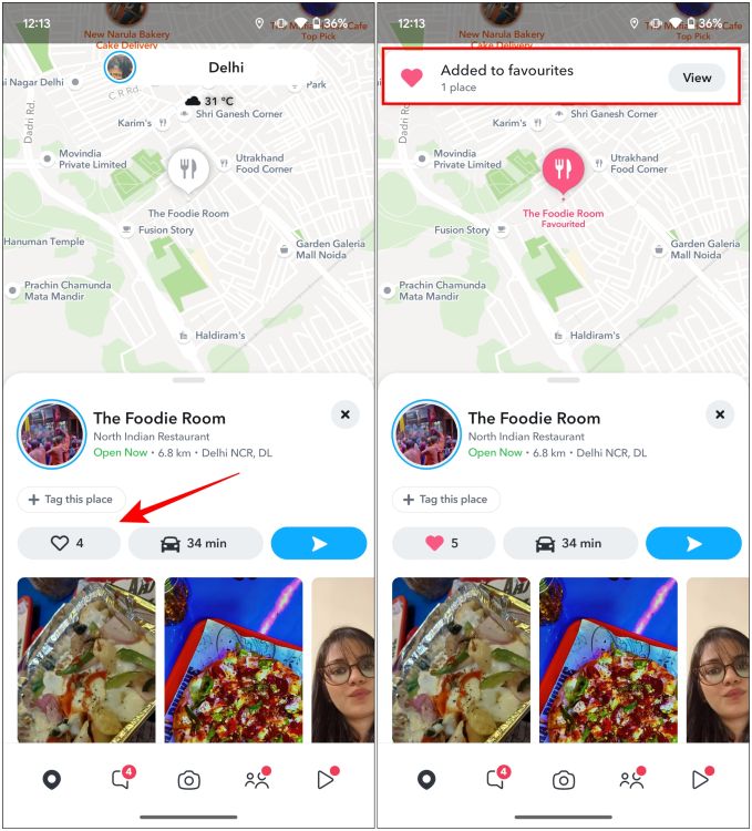 Snapchat Maps Add Favorites