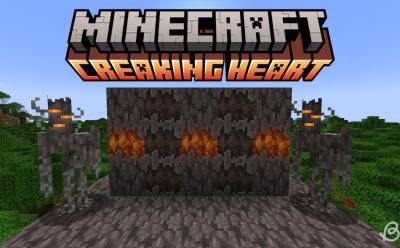 Creaking heart blocks and the Creaking mobs in Minecraft
