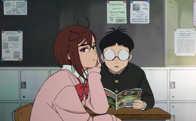 Momo and Okarun in Dandadan anime