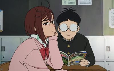 Momo Ayase and Okarun in Dandadan