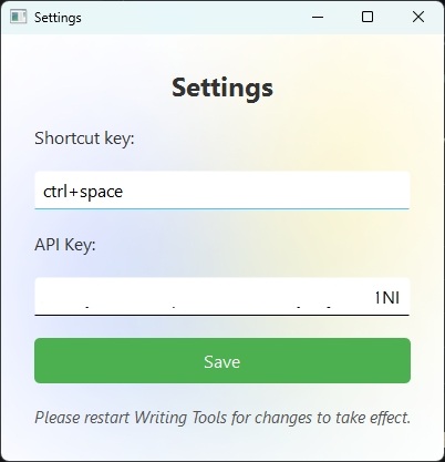 set gemini api key