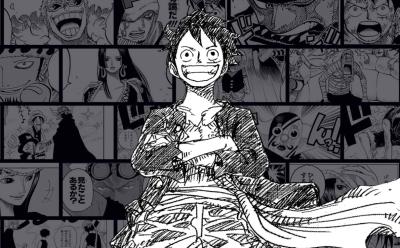Luffy in One Piece manga
