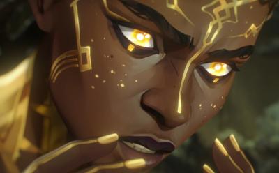 Mel Medarda revealing her true powers in Arcane season 2.