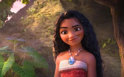 A still of Moana from the trailer of Moana 2