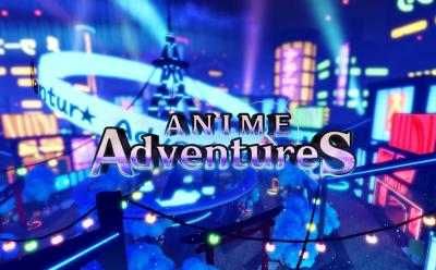 Roblox Anime Adventures return trailer image with official logo