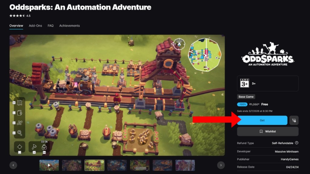 Epic Games Free Oddsparks