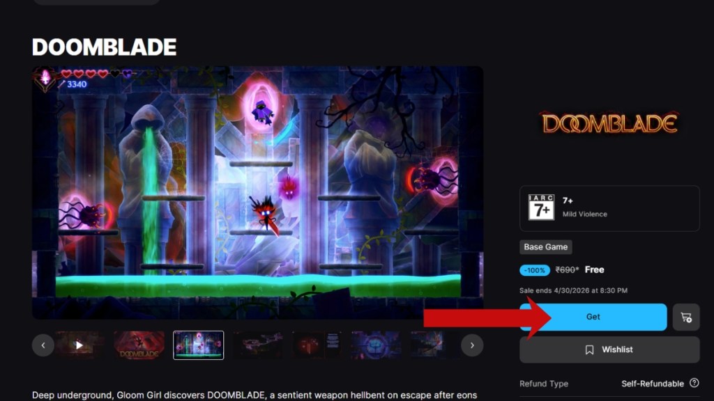 Get Free Game on Epic Games Store