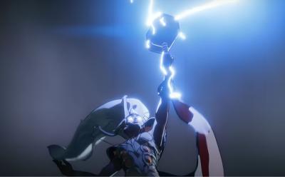 Storm weilding the Mjolnir in What If...? Season 3