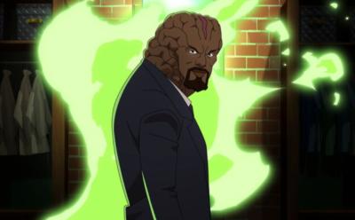 Angstrom Levy walking into a portal