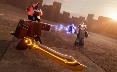 Duel Warriors banner from Roblox