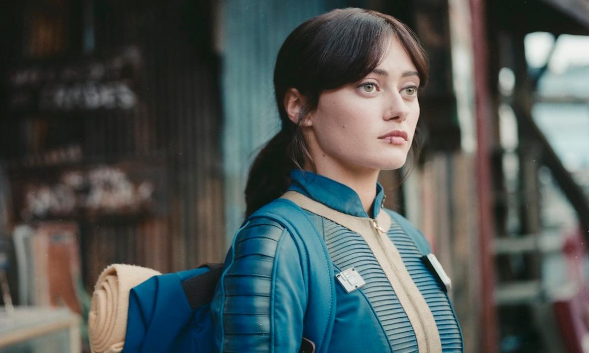 A still of Ella Purnell as Lucy in Fallout season 1.