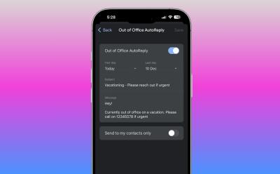 Gmail Out of office AutoReply