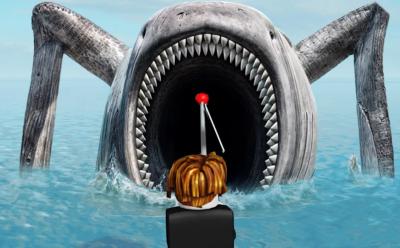 Go Fishing banner on Roblox