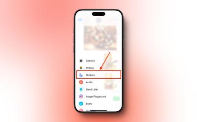 How Send Stickers iMessage iPhone