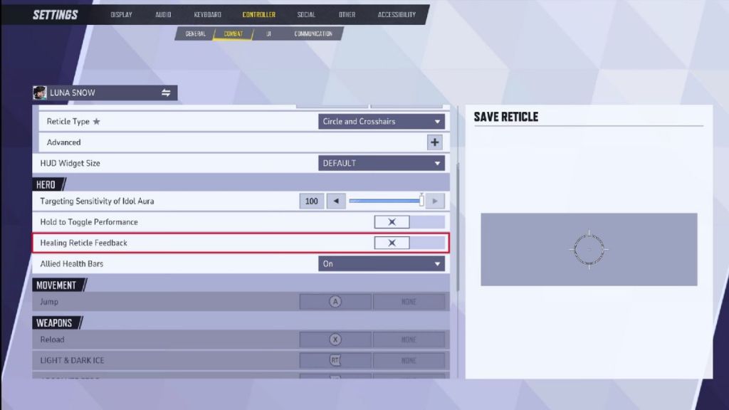 Marvel Rivals Heal Markers Option