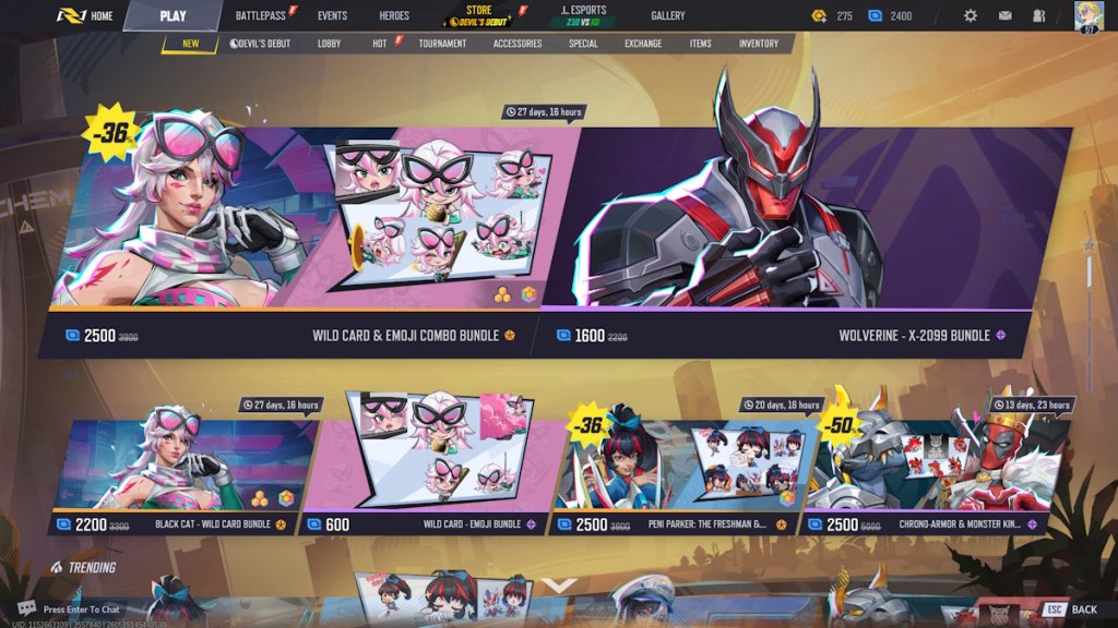 All new skins in Marvel Rivals Store