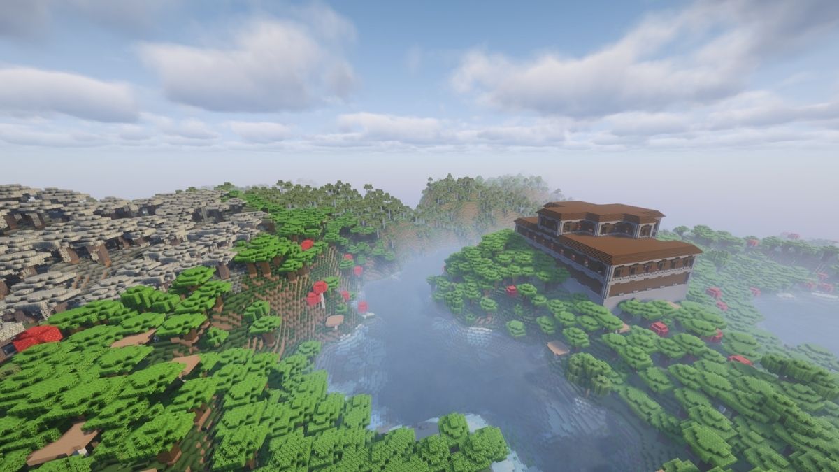 Pale Garden and Woodland Mansion