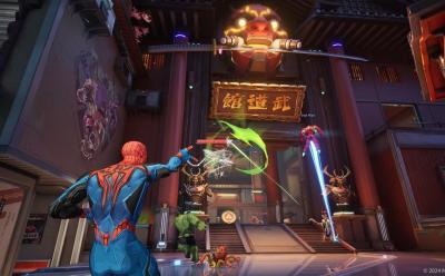 marvel rivals characters in a combat