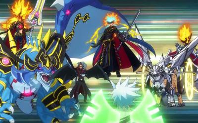 A still from Yu-Gi-Oh anime