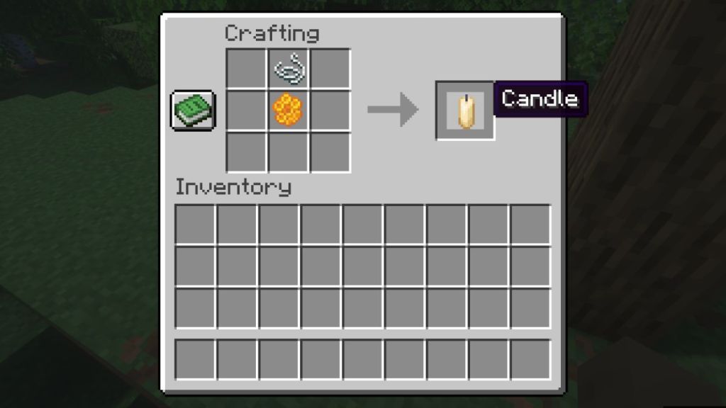 Craft Candles using Honeycombs in Minecraft