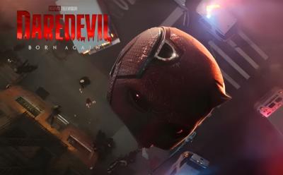 Snippet of Daredevil's mask from Daredevil Born Again