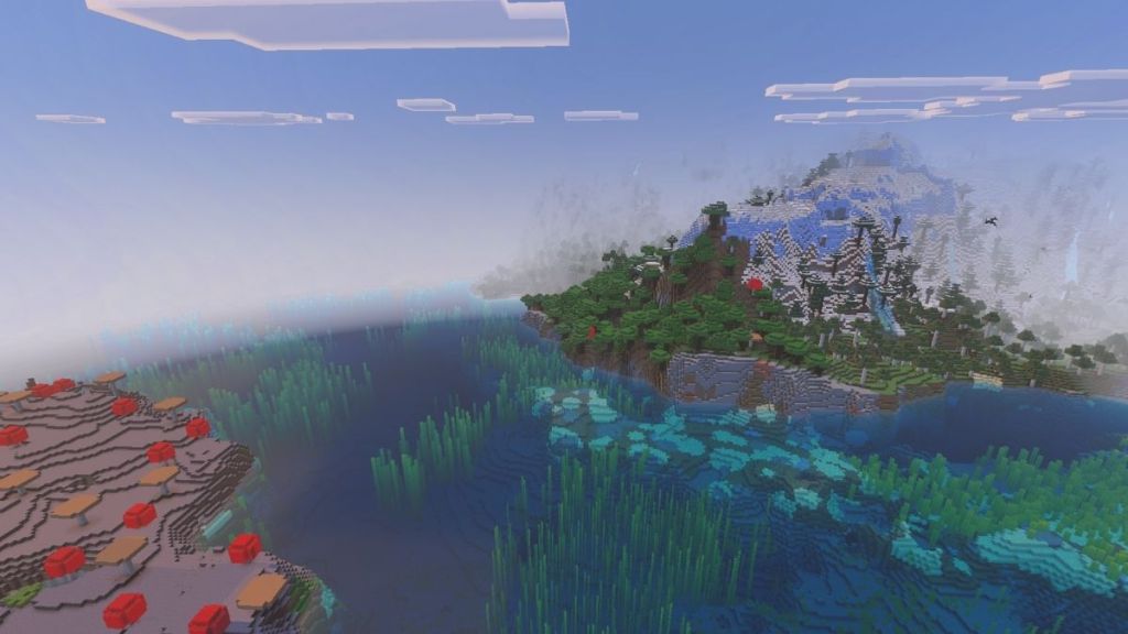 Frozen Mountain and Mushroom Islands